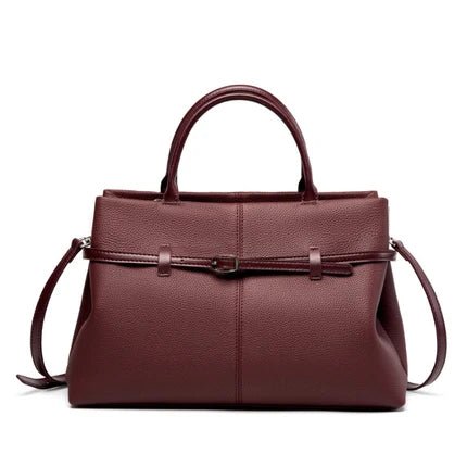 Aurelia | Full-Grain Leather Tote - Klementina Boutique