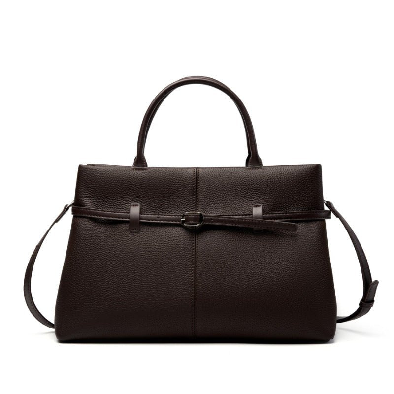 Aurelia | Full-Grain Leather Tote - Klementina Boutique