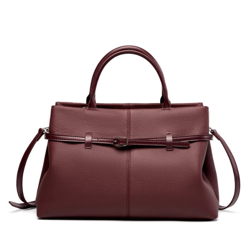 Aurelia | Full-Grain Leather Tote - Klementina Boutique