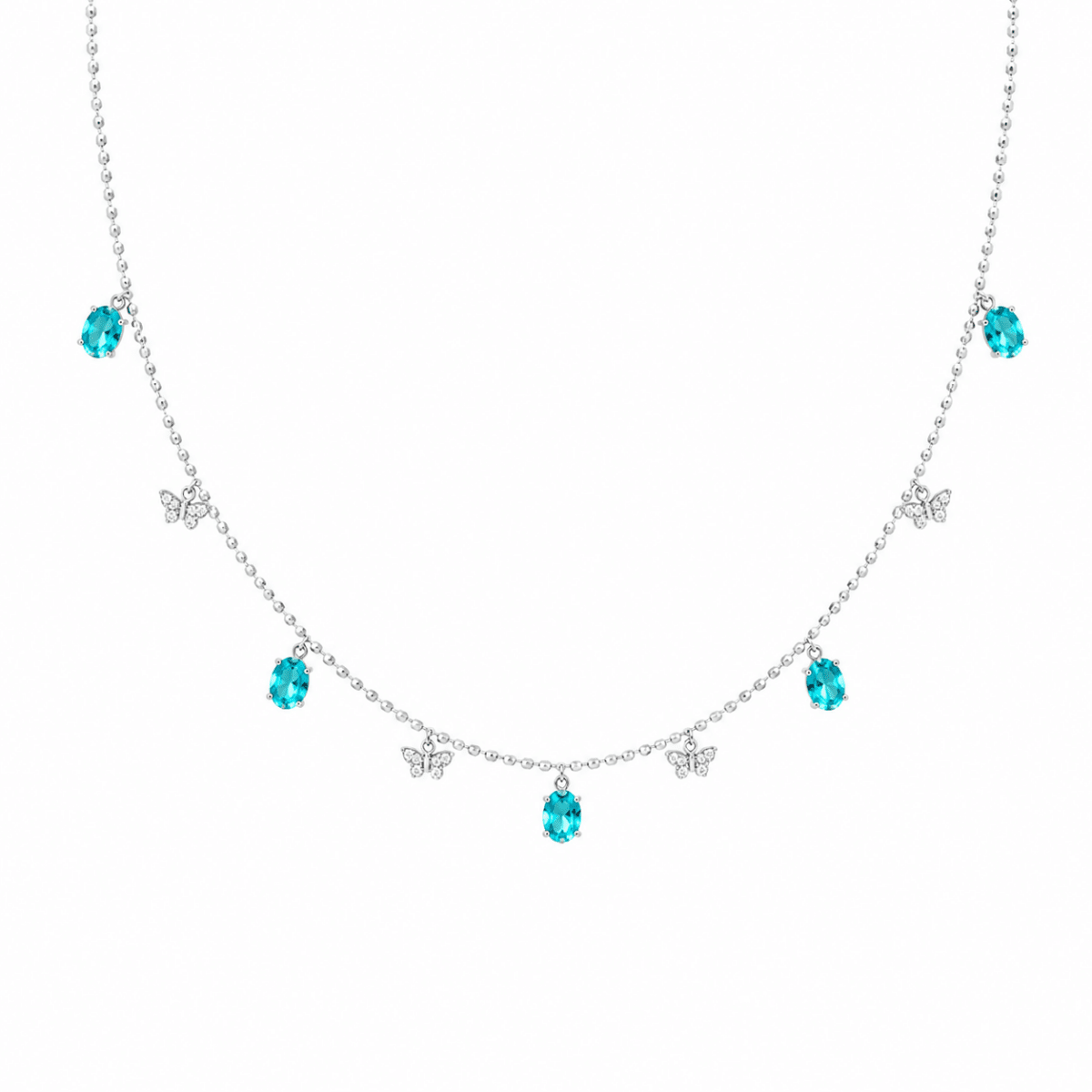 Celestine | Turquoise Butterfly Necklace - Klementina Boutique