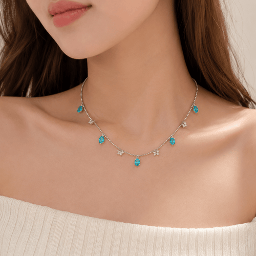 Celestine | Turquoise Butterfly Necklace - Klementina Boutique