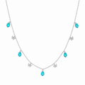 Celestine | Turquoise Butterfly Necklace - Klementina Boutique