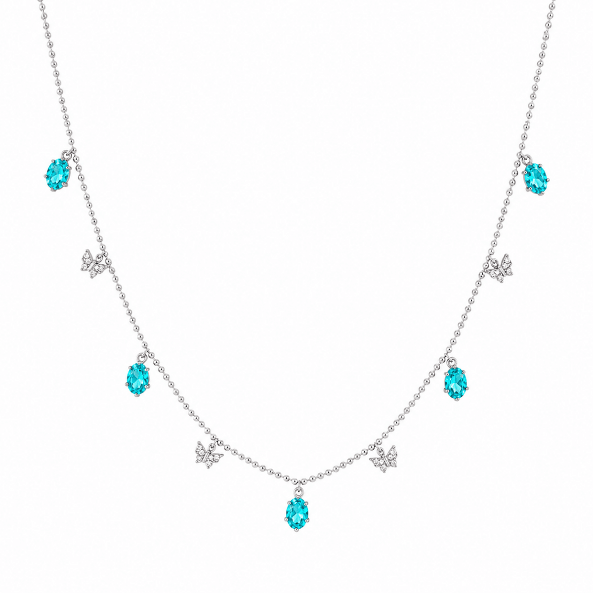 Celestine | Turquoise Butterfly Necklace - Klementina Boutique