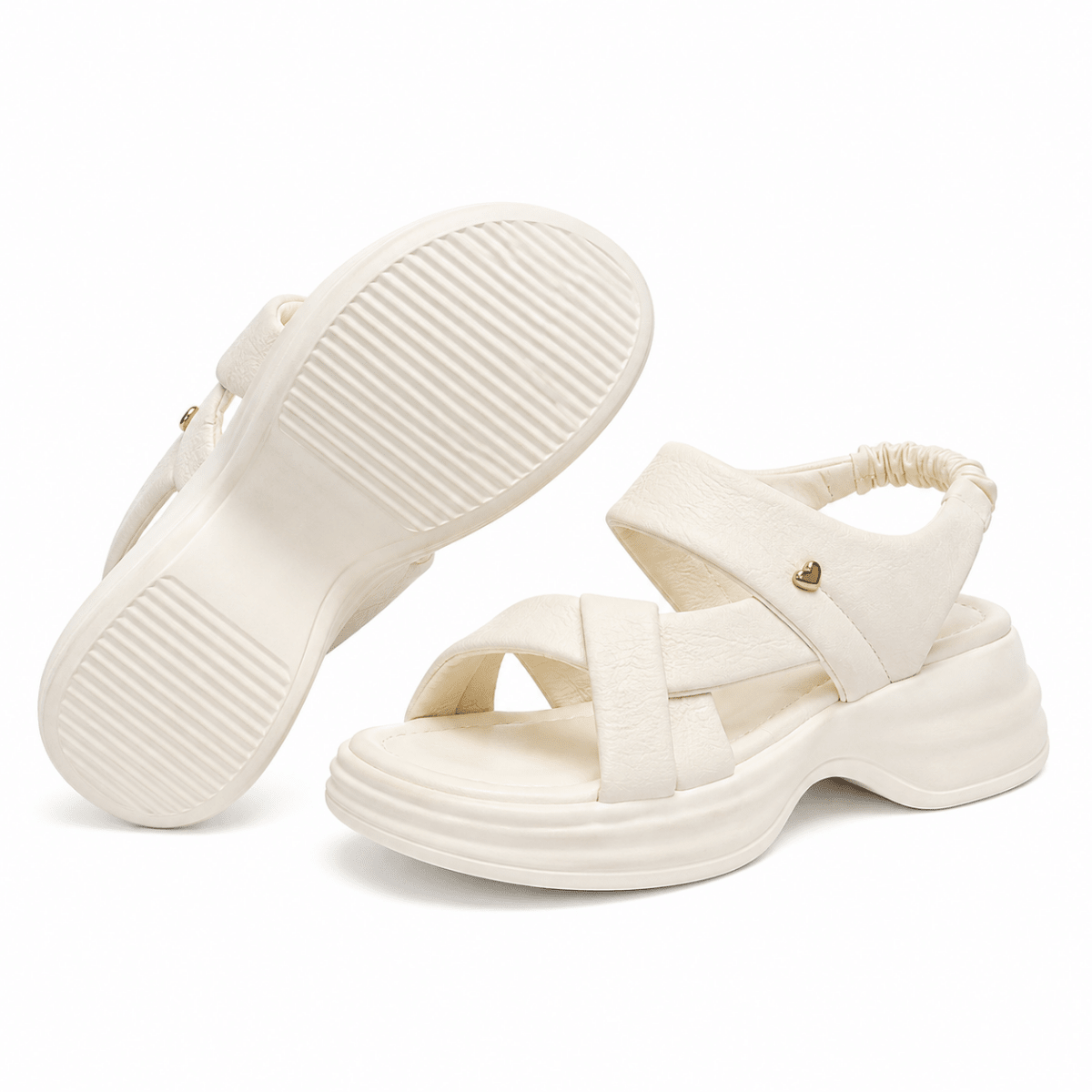 Cloudstep Cross-Strap Sandals - Klementina Boutique