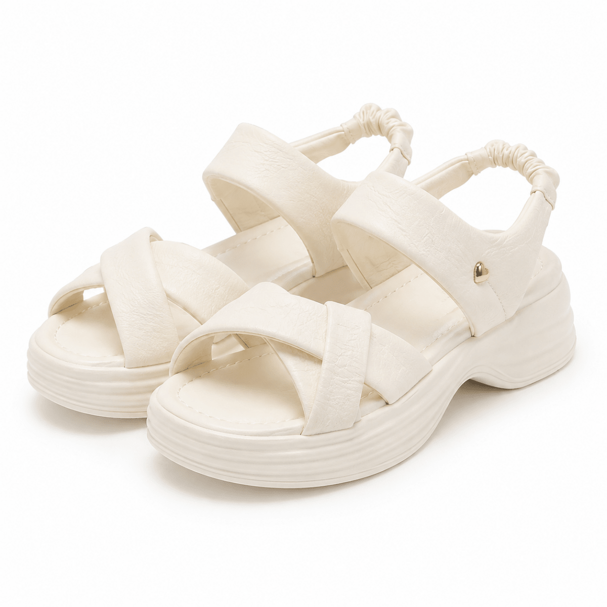 Cloudstep Cross-Strap Sandals - Klementina Boutique