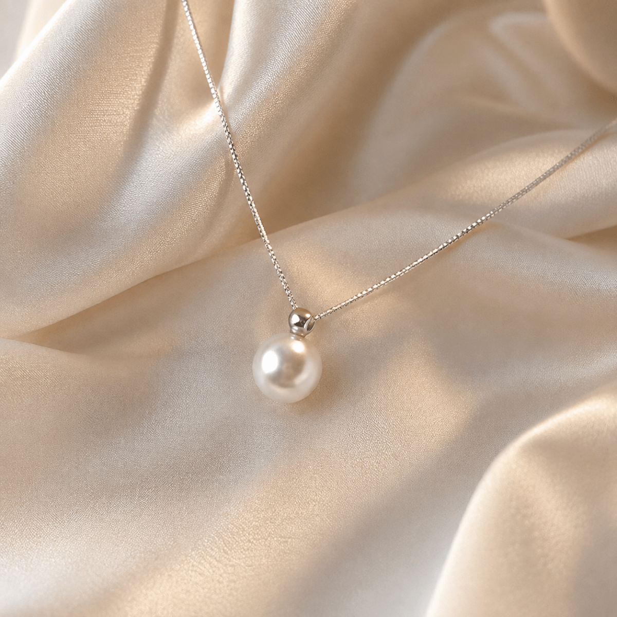 Dawn | Classic Pearl Pendant Necklace - Klementina Boutique