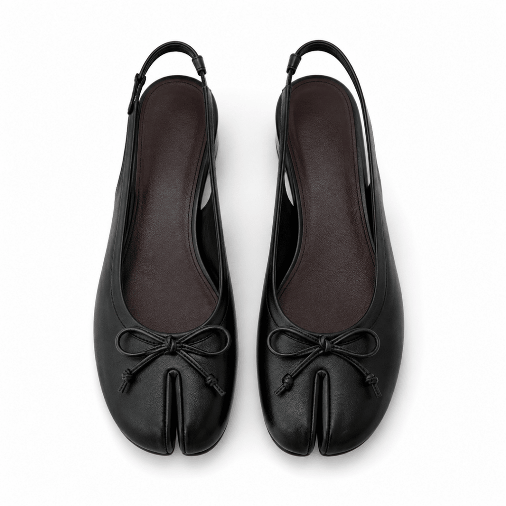 Élodie Split-Toe Slingback Flats - Klementina Boutique