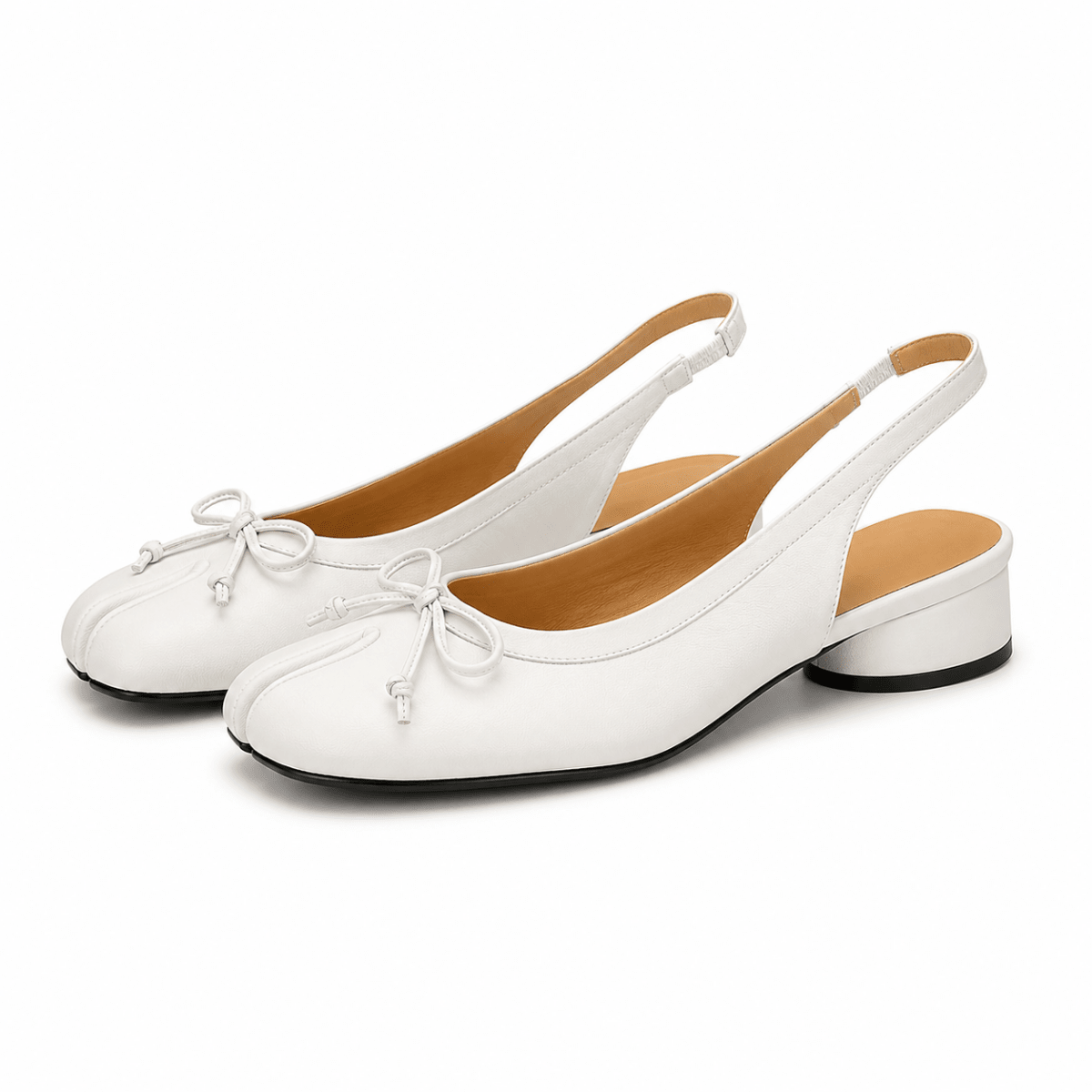 Élodie Split-Toe Slingback Flats - Klementina Boutique