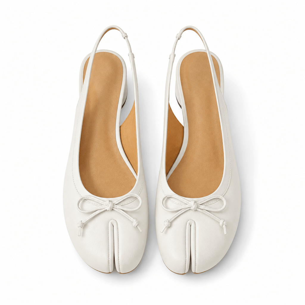 Élodie Split-Toe Slingback Flats - Klementina Boutique