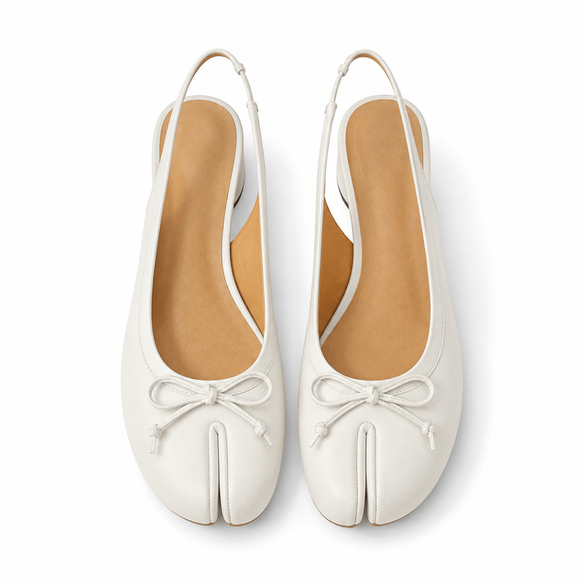 Élodie Split-Toe Slingback Flats - Klementina Boutique