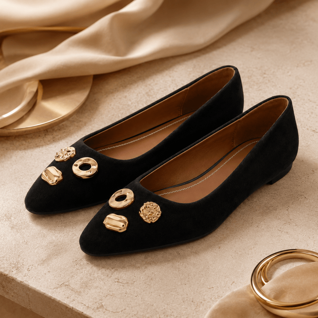 Everyday Elegance Embellished Flats - Klementina Boutique