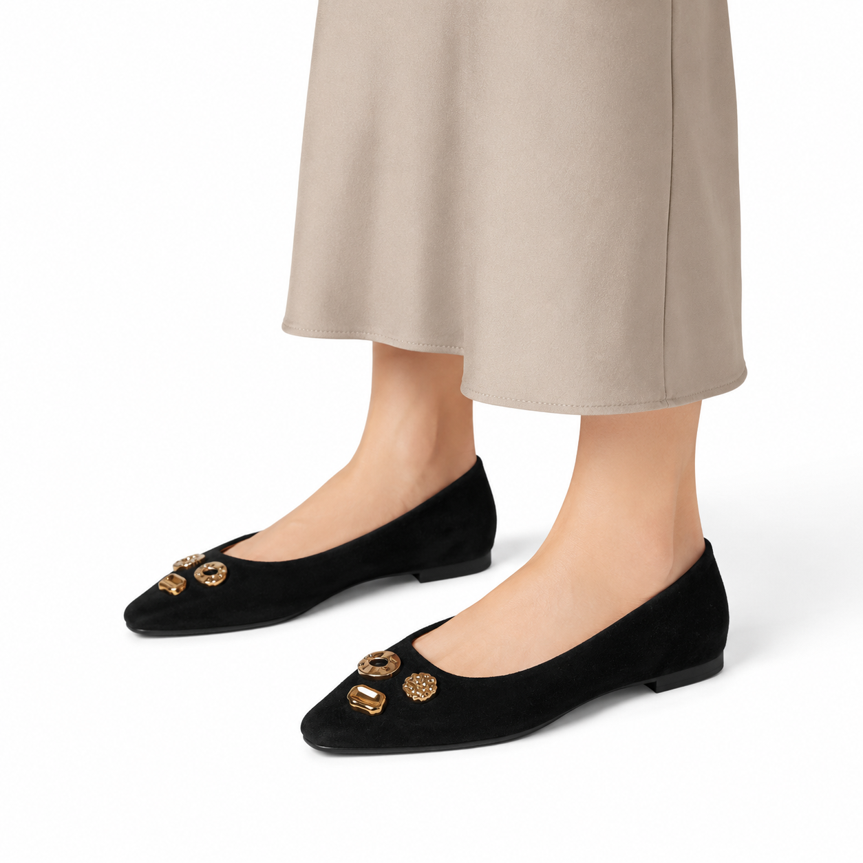 Everyday Elegance Embellished Flats