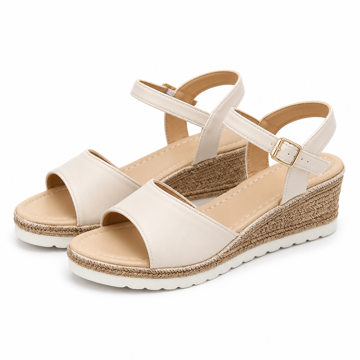 Coastal Comfort Espadrille Wedge Sandals