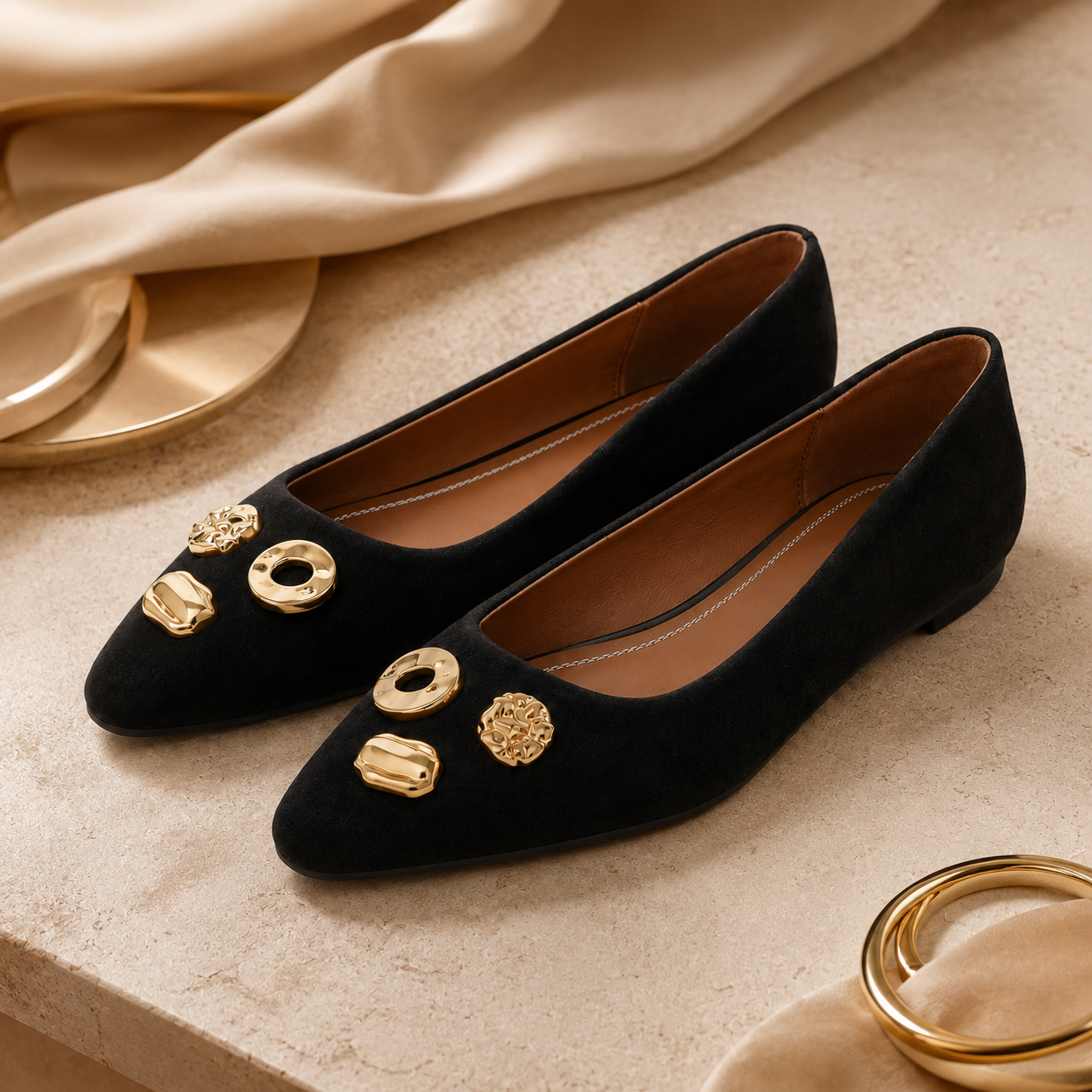 Everyday Elegance Embellished Flats