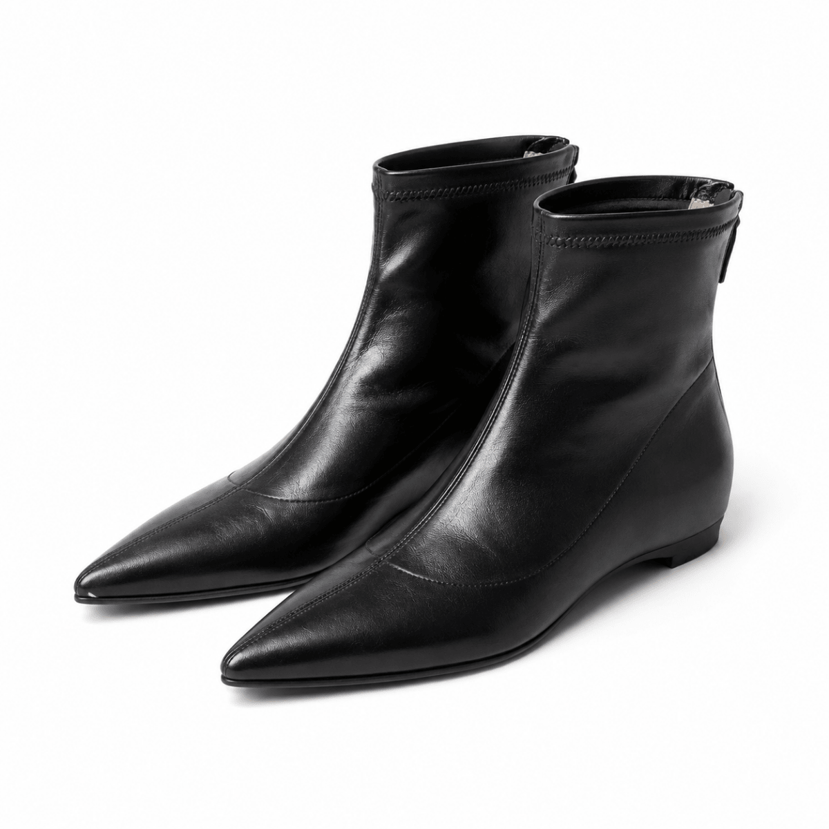 Sleek Pointed-Toe Ankle Boots - Klementina Boutique