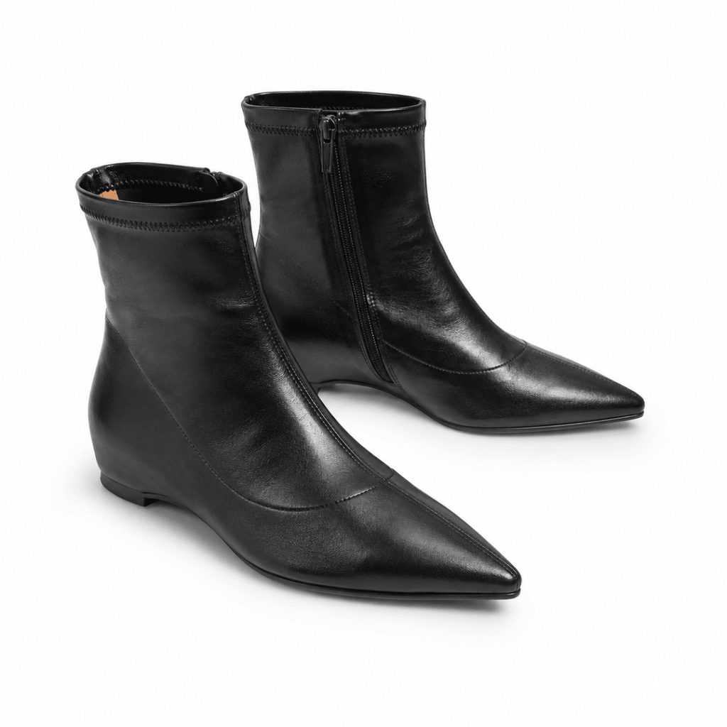 Sleek Pointed-Toe Ankle Boots - Klementina Boutique