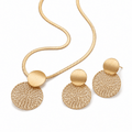 Solenne | Gold Statement Jewellery Set - Klementina Boutique