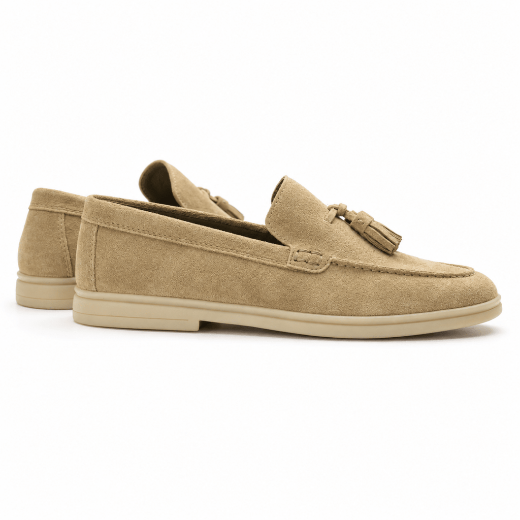 Suede Tassel Loafers - Klementina Boutique