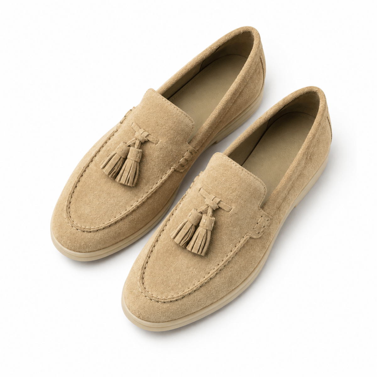 Suede Tassel Loafers - Klementina Boutique