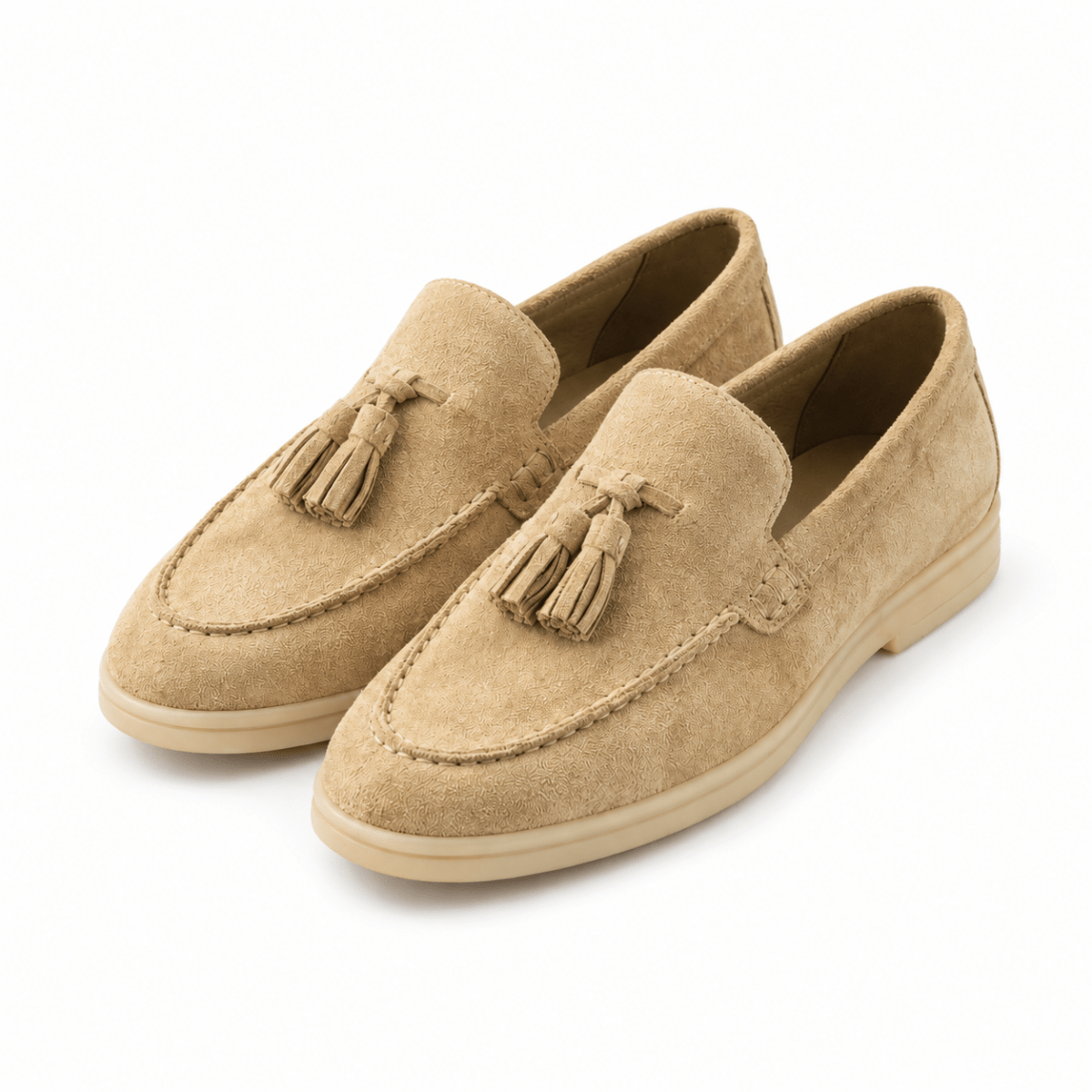 Suede Tassel Loafers - Klementina Boutique