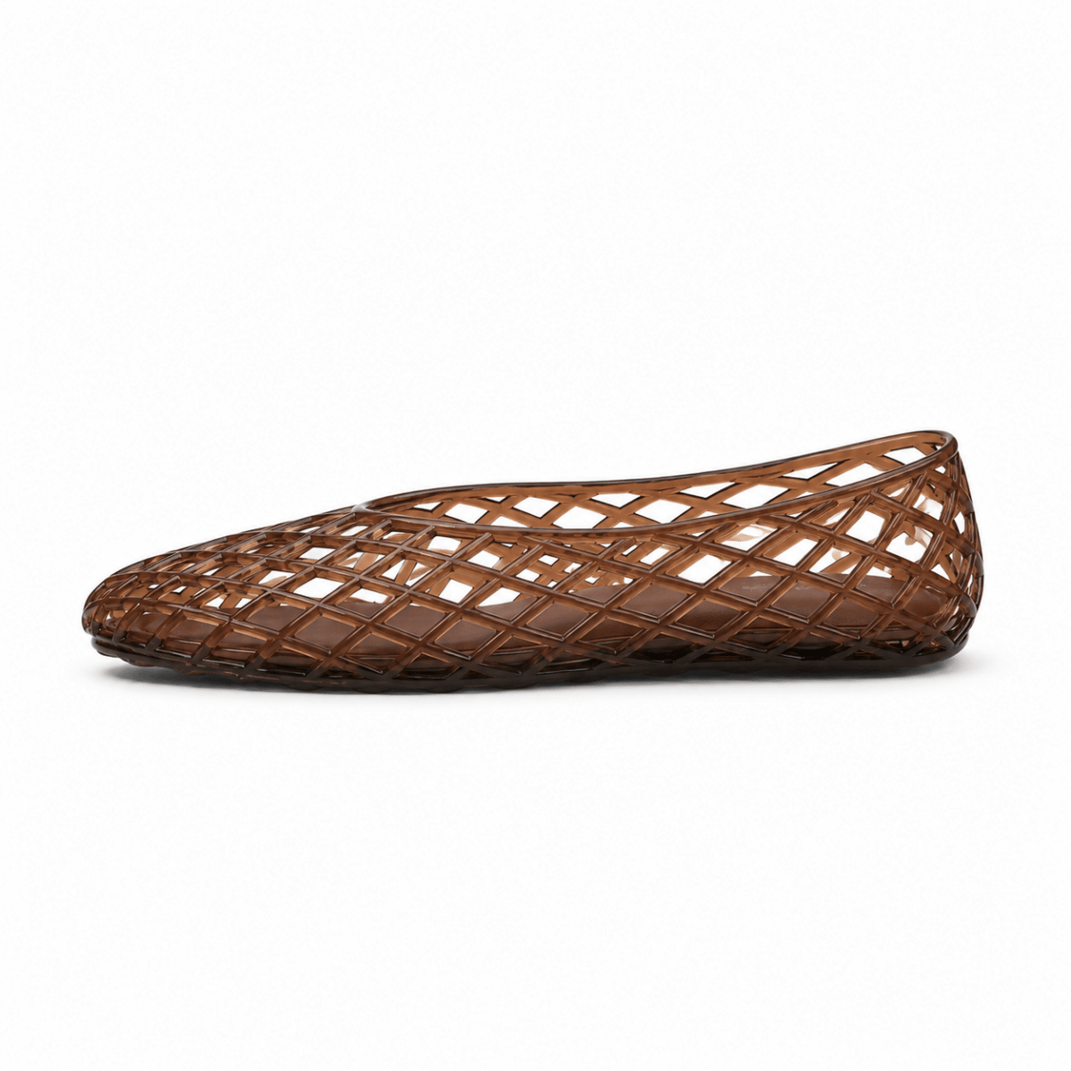 Woven Lattice Jelly Ballet Flats - Klementina Boutique